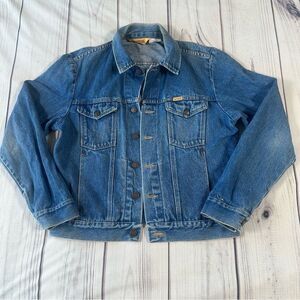 Vintage 1970s Rustler Jean Jacket  79111SW Sz Medium‎ Blue Denim Trucker, USA